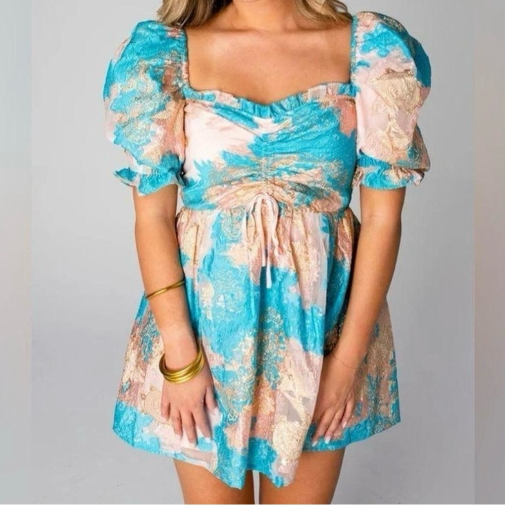BUDDY LOVE Floral Puff Sleeve Dress